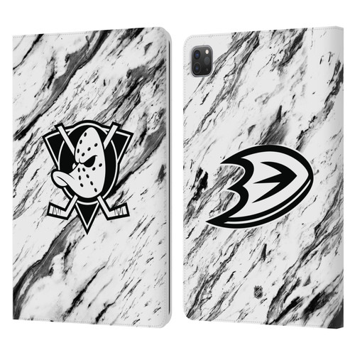 NHL Anaheim Ducks Marble Leather Book Wallet Case Cover For Apple iPad Pro 11 2020 / 2021 / 2022
