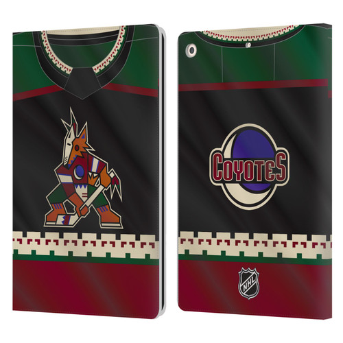 NHL Arizona Coyotes Jersey Leather Book Wallet Case Cover For Apple iPad 10.2 2019/2020/2021