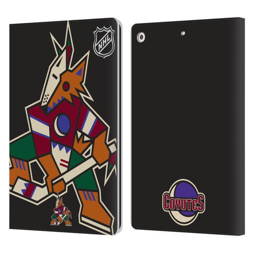 NHL Arizona Coyotes Oversized Leather Book Wallet Case Cover For Apple iPad 10.2 2019/2020/2021