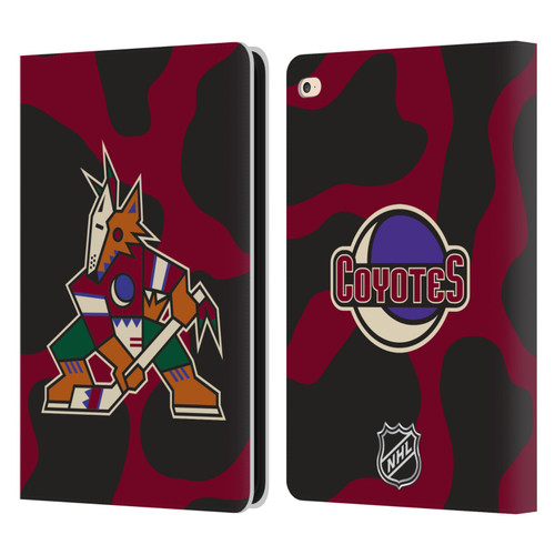 NHL Arizona Coyotes Cow Pattern Leather Book Wallet Case Cover For Apple iPad Air 2 (2014)