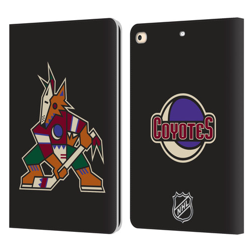 NHL Arizona Coyotes Plain Leather Book Wallet Case Cover For Apple iPad 9.7 2017 / iPad 9.7 2018