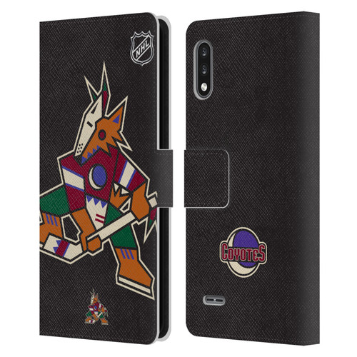 NHL Arizona Coyotes Oversized Leather Book Wallet Case Cover For LG K22