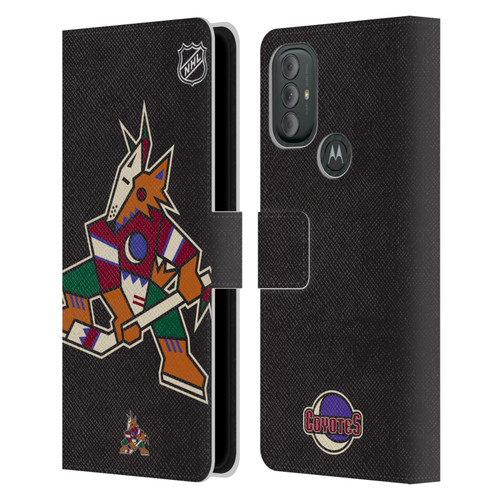 NHL Arizona Coyotes Oversized Leather Book Wallet Case Cover For Motorola Moto G10 / Moto G20 / Moto G30