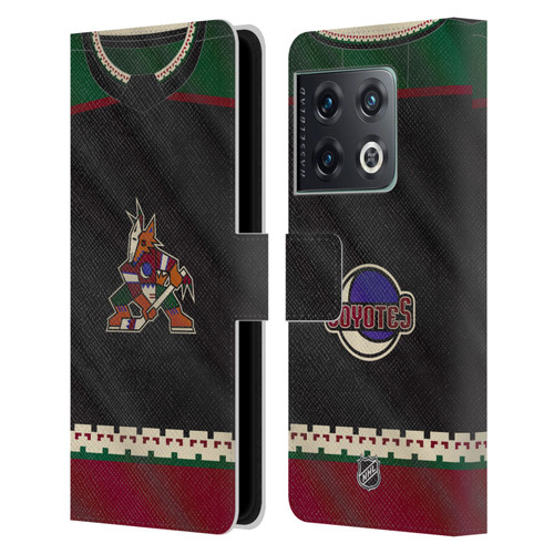 NHL Arizona Coyotes Jersey Leather Book Wallet Case Cover For OnePlus 10 Pro