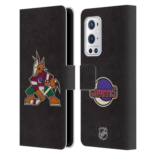 NHL Arizona Coyotes Plain Leather Book Wallet Case Cover For OnePlus 9 Pro