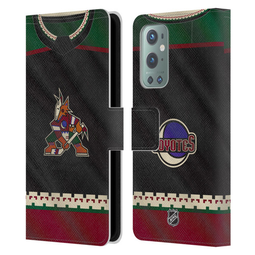 NHL Arizona Coyotes Jersey Leather Book Wallet Case Cover For OnePlus 9