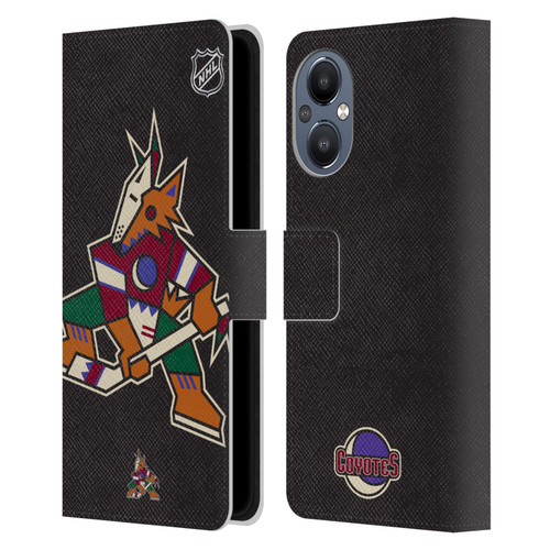 NHL Arizona Coyotes Oversized Leather Book Wallet Case Cover For OnePlus Nord N20 5G
