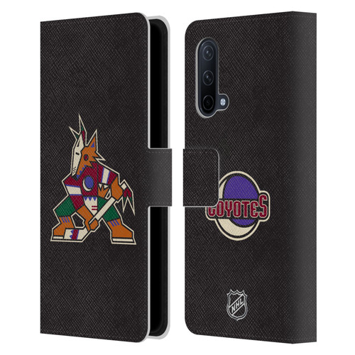 NHL Arizona Coyotes Plain Leather Book Wallet Case Cover For OnePlus Nord CE 5G