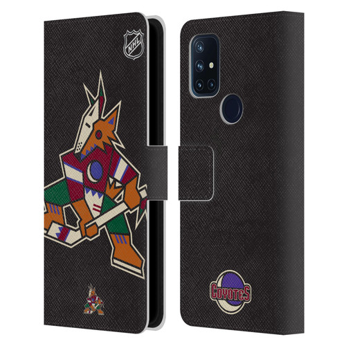 NHL Arizona Coyotes Oversized Leather Book Wallet Case Cover For OnePlus Nord N10 5G