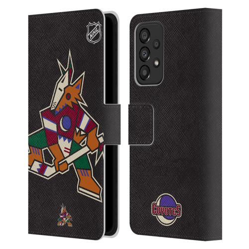 NHL Arizona Coyotes Oversized Leather Book Wallet Case Cover For Samsung Galaxy A33 5G (2022)