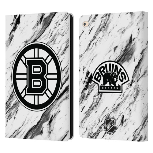NHL Boston Bruins Marble Leather Book Wallet Case Cover For Apple iPad Air 2 (2014)