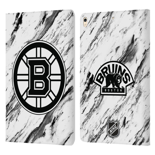 NHL Boston Bruins Marble Leather Book Wallet Case Cover For Apple iPad Pro 10.5 (2017)