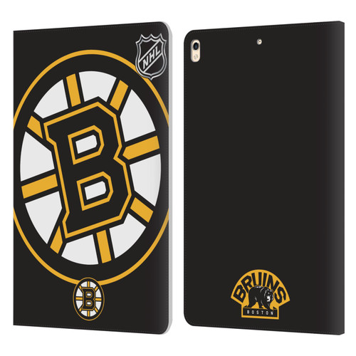 NHL Boston Bruins Oversized Leather Book Wallet Case Cover For Apple iPad Pro 10.5 (2017)
