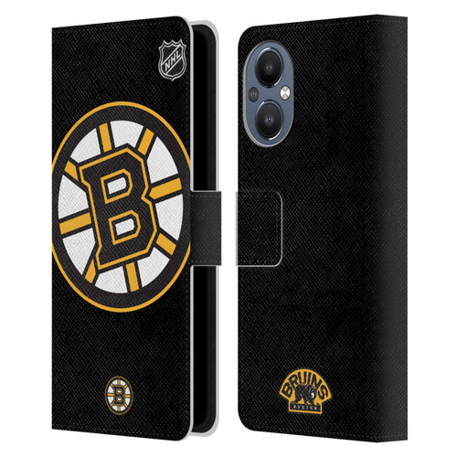 NHL Boston Bruins Oversized Leather Book Wallet Case Cover For OnePlus Nord N20 5G