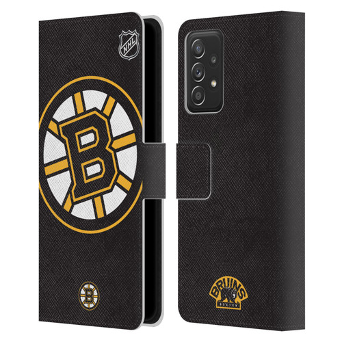 NHL Boston Bruins Oversized Leather Book Wallet Case Cover For Samsung Galaxy A52 / A52s / 5G (2021)