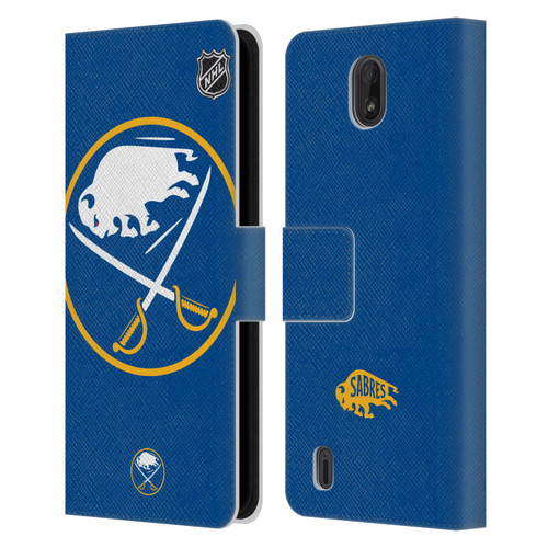 NHL Buffalo Sabres Oversized Leather Book Wallet Case Cover For Nokia C01 Plus/C1 2nd Edition