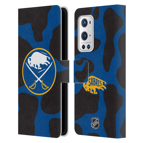 NHL Buffalo Sabres Cow Pattern Leather Book Wallet Case Cover For OnePlus 9 Pro