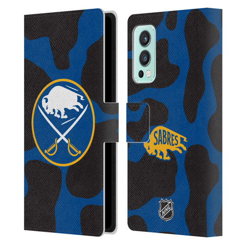 NHL Buffalo Sabres Cow Pattern Leather Book Wallet Case Cover For OnePlus Nord 2 5G