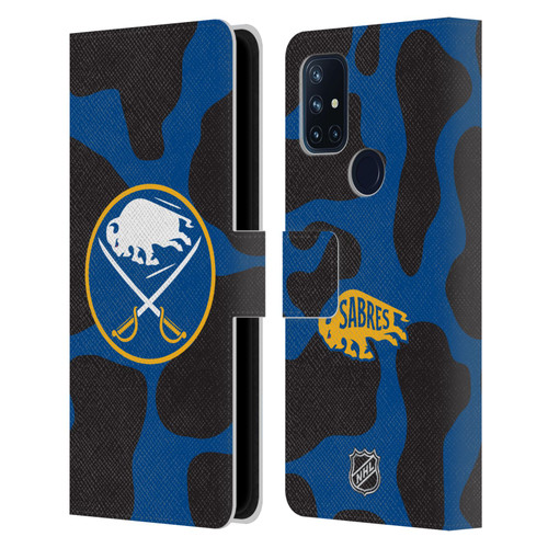 NHL Buffalo Sabres Cow Pattern Leather Book Wallet Case Cover For OnePlus Nord N10 5G