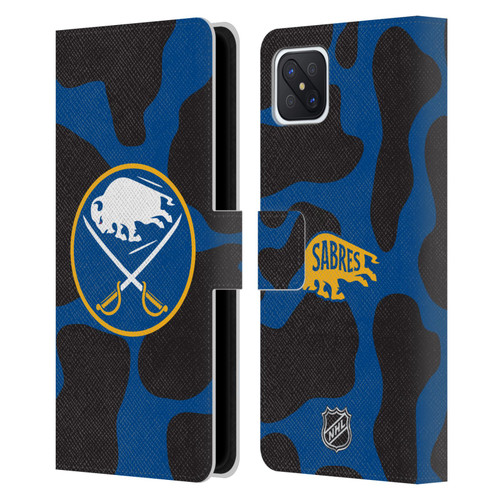 NHL Buffalo Sabres Cow Pattern Leather Book Wallet Case Cover For OPPO Reno4 Z 5G