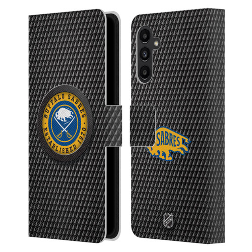 NHL Buffalo Sabres Puck Texture Leather Book Wallet Case Cover For Samsung Galaxy A13 5G (2021)