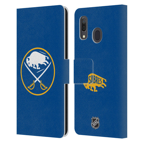 NHL Buffalo Sabres Plain Leather Book Wallet Case Cover For Samsung Galaxy A33 5G (2022)