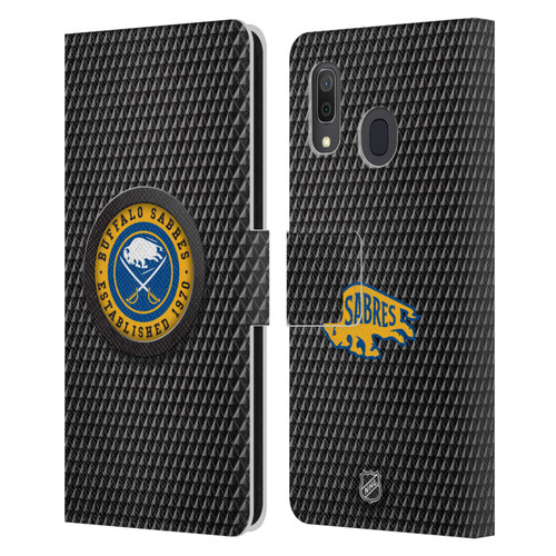 NHL Buffalo Sabres Puck Texture Leather Book Wallet Case Cover For Samsung Galaxy A33 5G (2022)