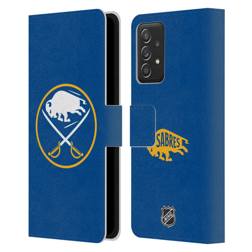 NHL Buffalo Sabres Plain Leather Book Wallet Case Cover For Samsung Galaxy A53 5G (2022)