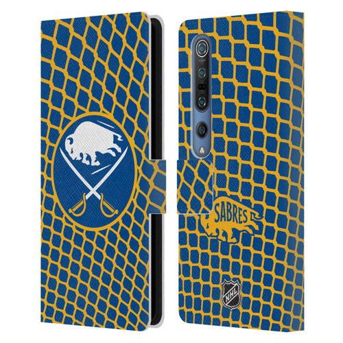 NHL Buffalo Sabres Net Pattern Leather Book Wallet Case Cover For Xiaomi Mi 10 5G / Mi 10 Pro 5G