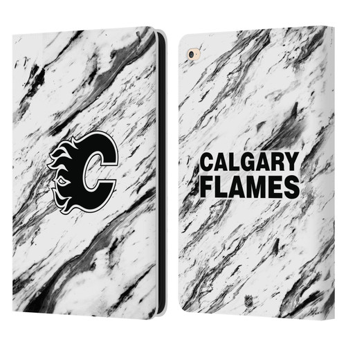 NHL Calgary Flames Marble Leather Book Wallet Case Cover For Apple iPad Air 2 (2014)