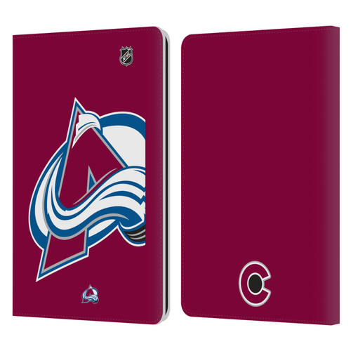 NHL Colorado Avalanche Oversized Leather Book Wallet Case Cover For Amazon Kindle Paperwhite 1 / 2 / 3