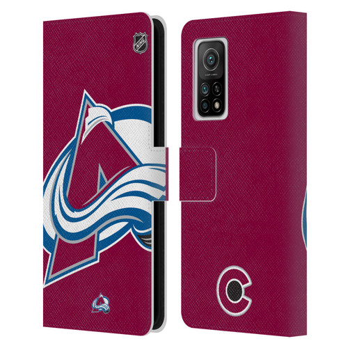 NHL Colorado Avalanche Oversized Leather Book Wallet Case Cover For Xiaomi Mi 10T 5G
