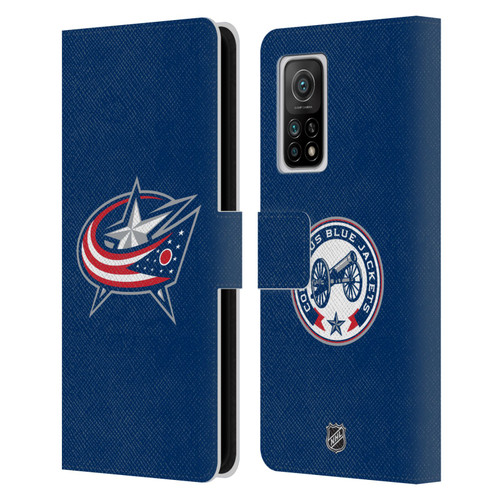 NHL Columbus Blue Jackets Plain Leather Book Wallet Case Cover For Xiaomi Mi 10T 5G