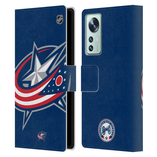 NHL Columbus Blue Jackets Oversized Leather Book Wallet Case Cover For Xiaomi 12