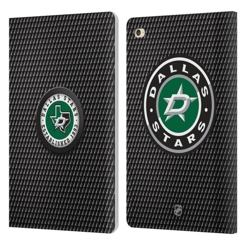 NHL Dallas Stars Puck Texture Leather Book Wallet Case Cover For Apple iPad mini 4