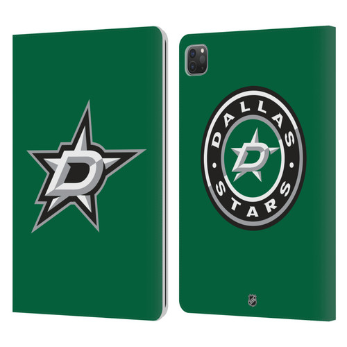 NHL Dallas Stars Plain Leather Book Wallet Case Cover For Apple iPad Pro 11 2020 / 2021 / 2022