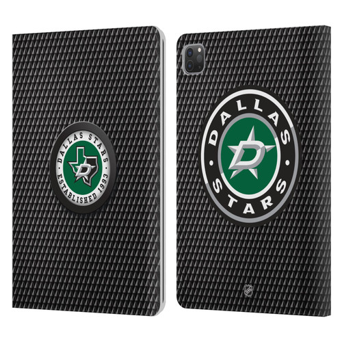 NHL Dallas Stars Puck Texture Leather Book Wallet Case Cover For Apple iPad Pro 11 2020 / 2021 / 2022