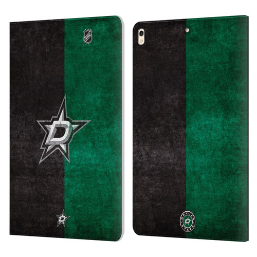 NHL Dallas Stars Half Distressed Leather Book Wallet Case Cover For Apple iPad Pro 10.5 (2017)