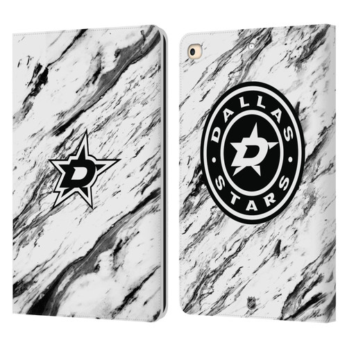 NHL Dallas Stars Marble Leather Book Wallet Case Cover For Apple iPad 9.7 2017 / iPad 9.7 2018