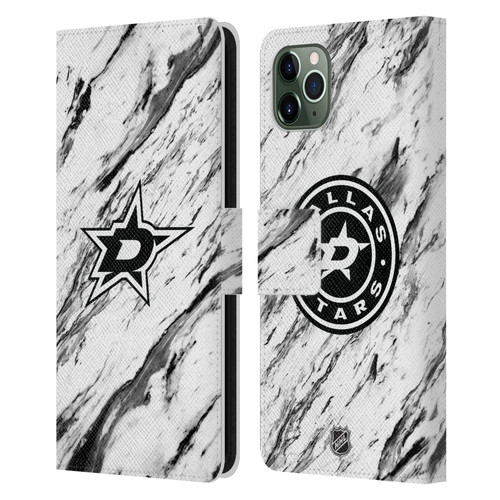 NHL Dallas Stars Marble Leather Book Wallet Case Cover For Apple iPhone 11 Pro Max