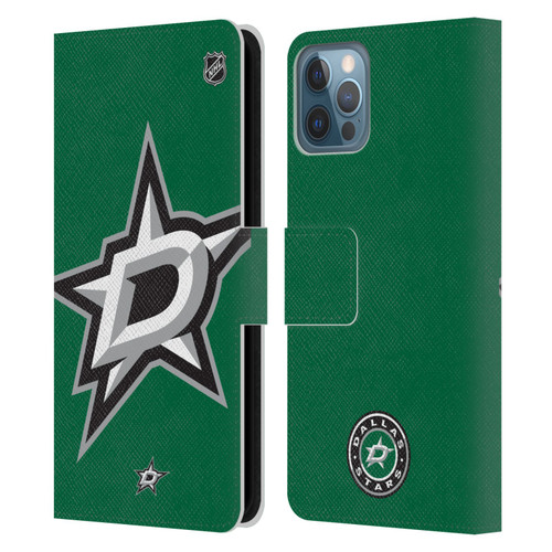 NHL Dallas Stars Oversized Leather Book Wallet Case Cover For Apple iPhone 12 / iPhone 12 Pro