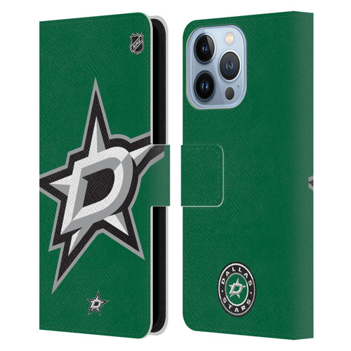 NHL Dallas Stars Oversized Leather Book Wallet Case Cover For Apple iPhone 13 Pro