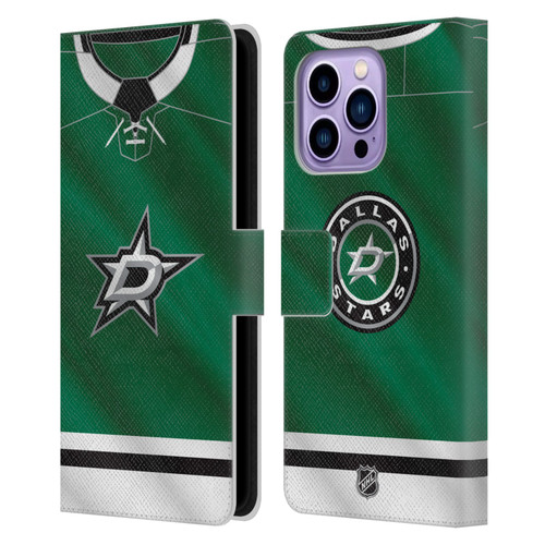 NHL Dallas Stars Jersey Leather Book Wallet Case Cover For Apple iPhone 14 Pro Max