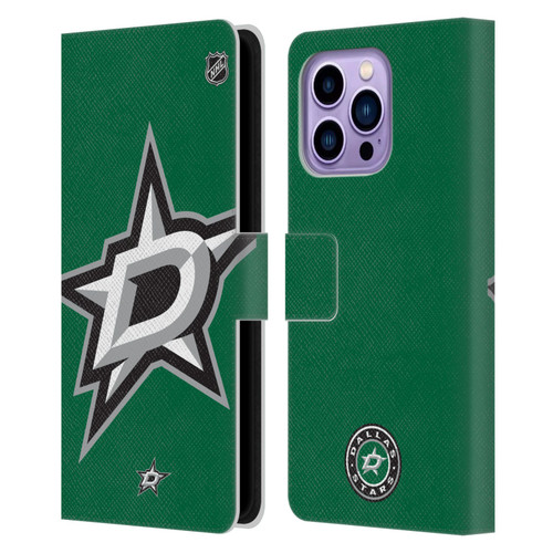 NHL Dallas Stars Oversized Leather Book Wallet Case Cover For Apple iPhone 14 Pro Max