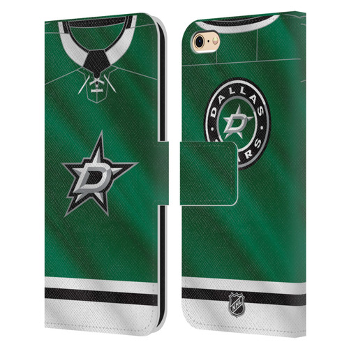 NHL Dallas Stars Jersey Leather Book Wallet Case Cover For Apple iPhone 6 / iPhone 6s