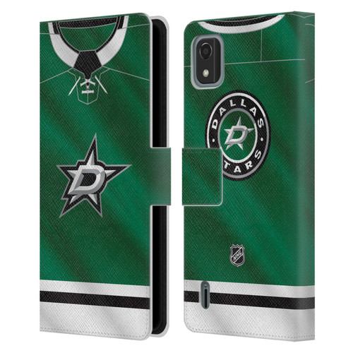 NHL Dallas Stars Jersey Leather Book Wallet Case Cover For Nokia C2 2nd Edition