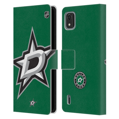 NHL Dallas Stars Oversized Leather Book Wallet Case Cover For Nokia C2 2nd Edition