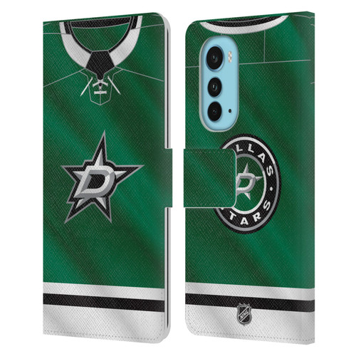 NHL Dallas Stars Jersey Leather Book Wallet Case Cover For Motorola Edge (2022)