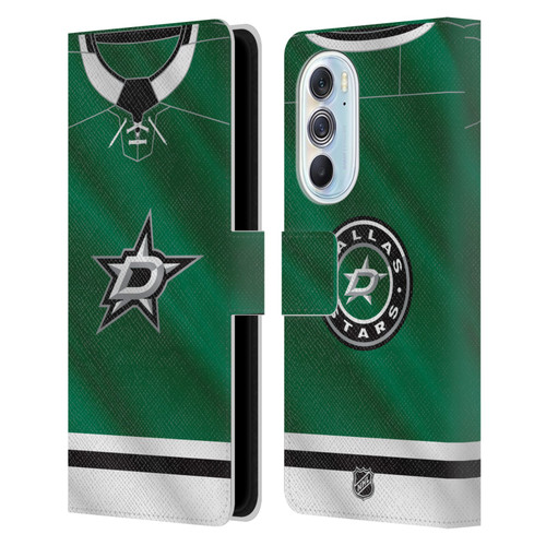 NHL Dallas Stars Jersey Leather Book Wallet Case Cover For Motorola Edge X30