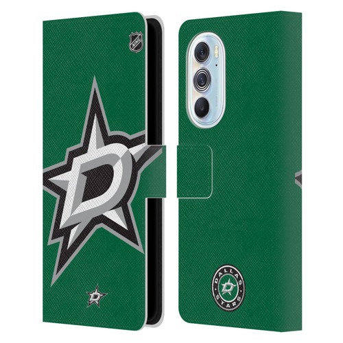 NHL Dallas Stars Oversized Leather Book Wallet Case Cover For Motorola Edge X30